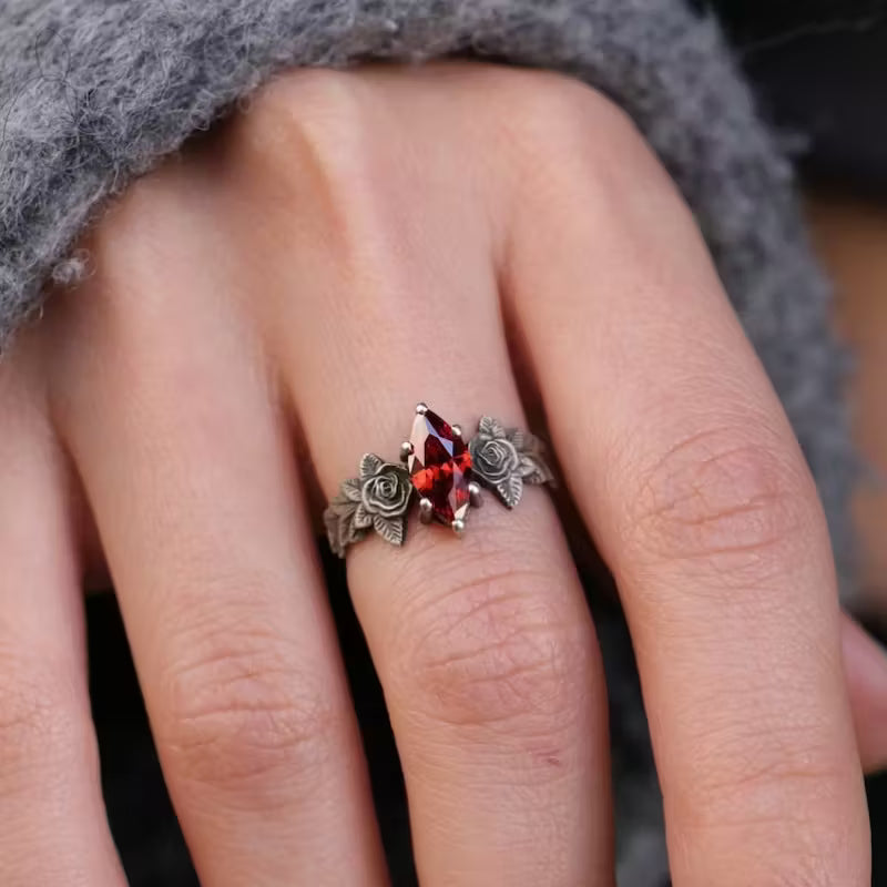 Bague Radiance Rose Crimson