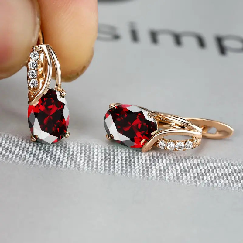 Boucles d'oreilles en or Veressa Ruberine