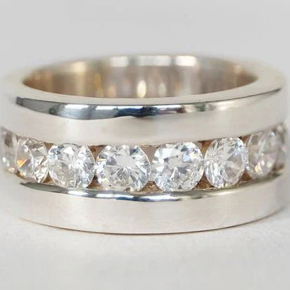 Bague en Argent avec Zirconium Vintage