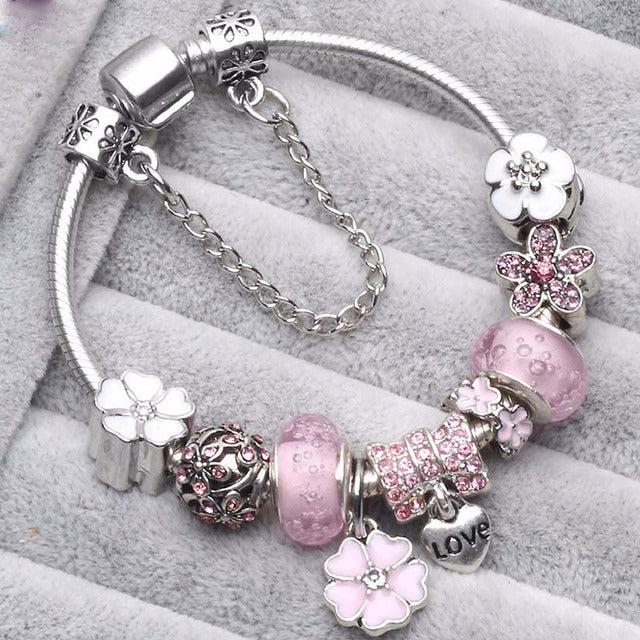Bracelets en Argent Vintage Rose