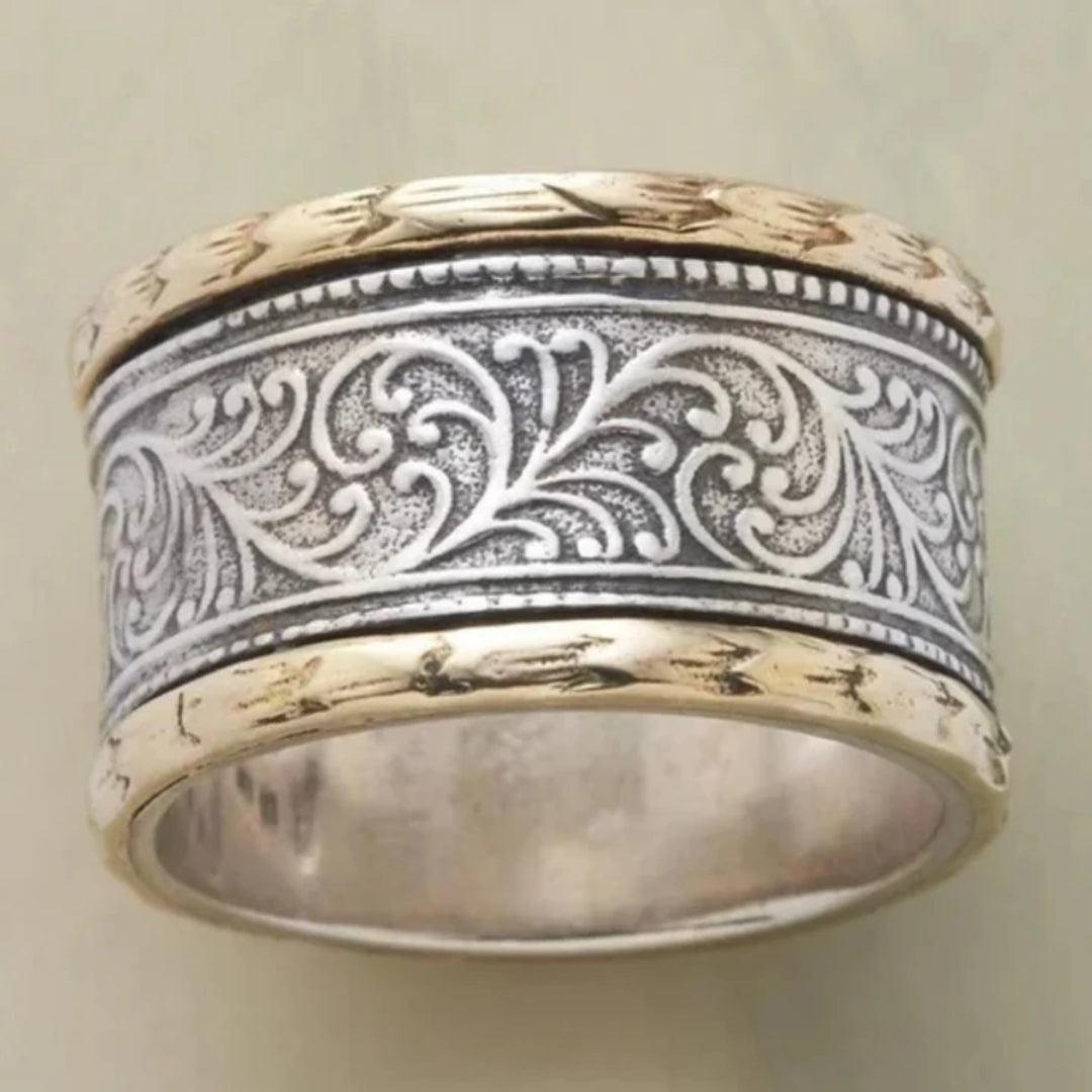 Bague Vintage Plaquée Or et Argent