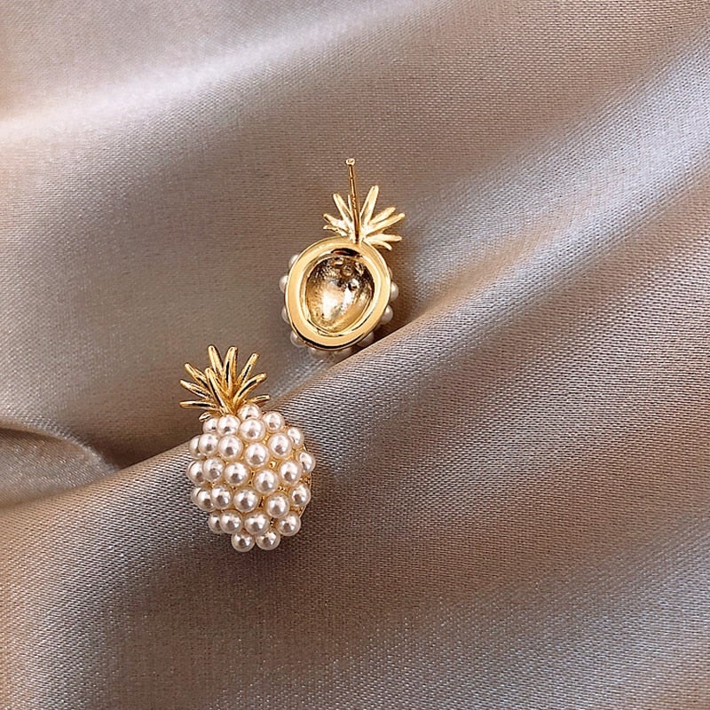 Boucles d'oreilles Puces en Perles d'Or