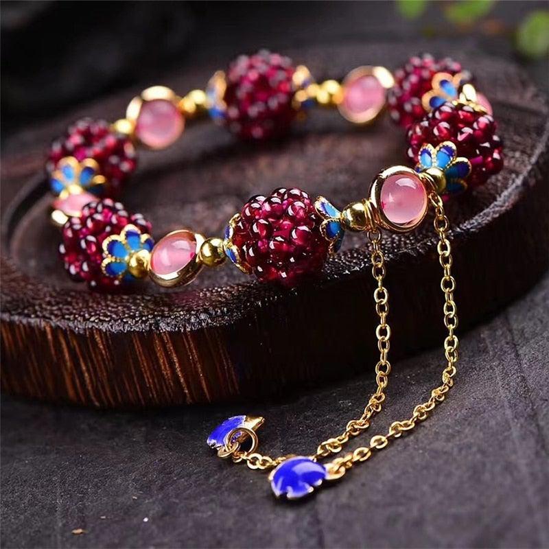 Bracelet en Pierre de Granit Granada