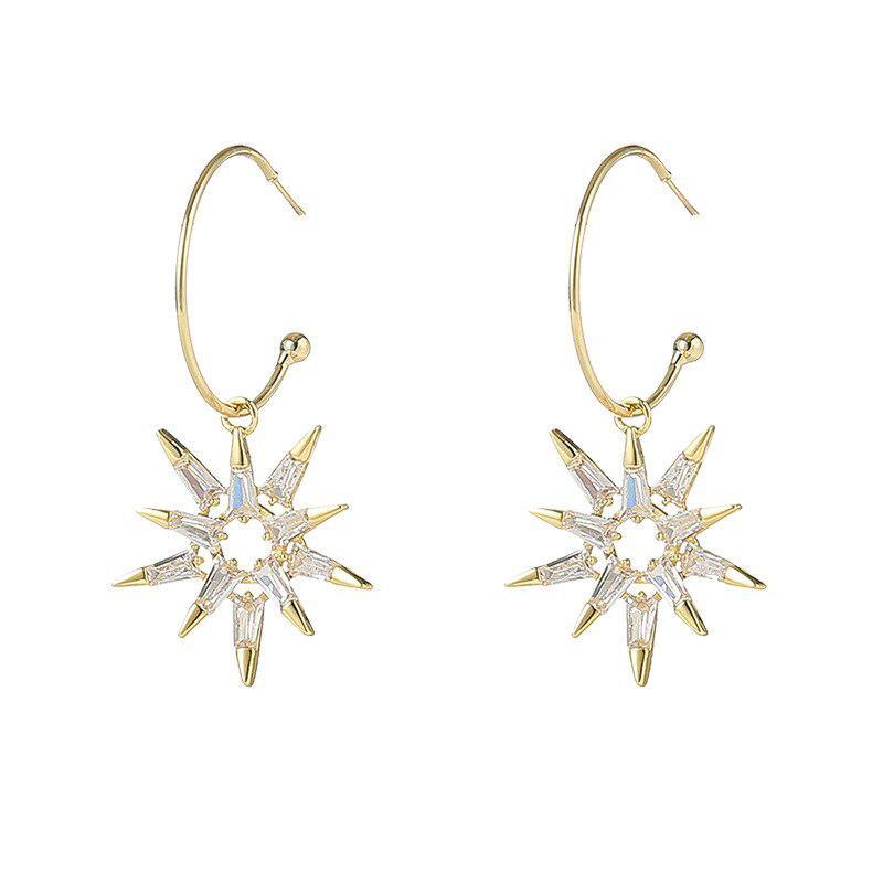 Boucles d'oreilles en or et argent
