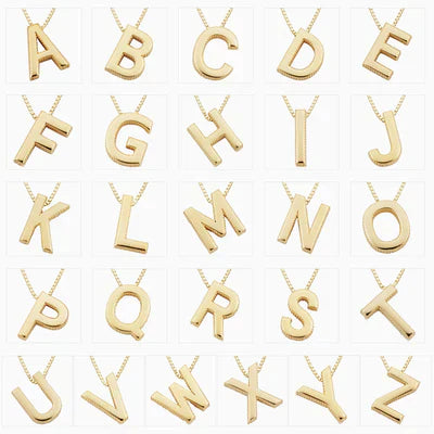 Collier initial lettre d'amour