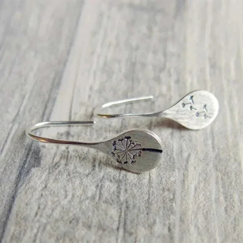 Boucles d'oreilles Pissenlit Argent