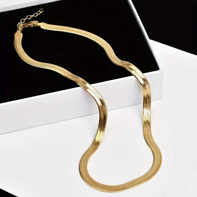 Collier en chaîne cubaine en acier inoxydable 5 mm