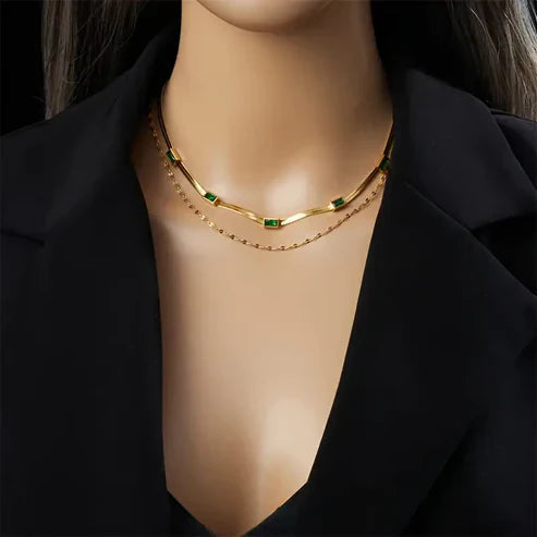 Collier Rétro Double Couche Sorella Gem