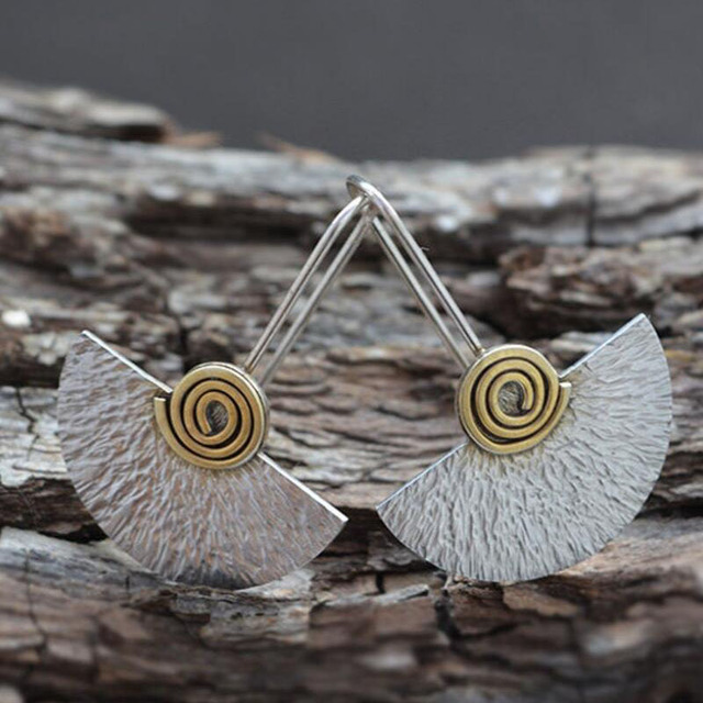 Boucles d'oreilles Empereur en Argent Boho