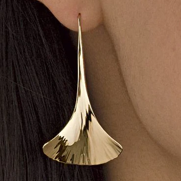 Boucles d'oreilles pendantes plaquées or