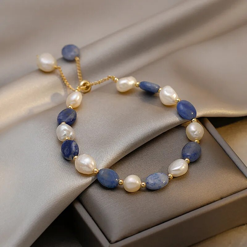 Bracelet Élégant en Perles de Mer