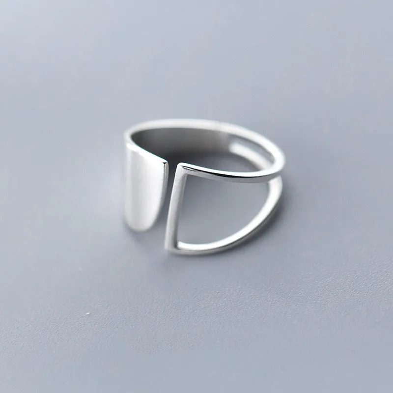 Bague Vintage en Argent à Deux Couches