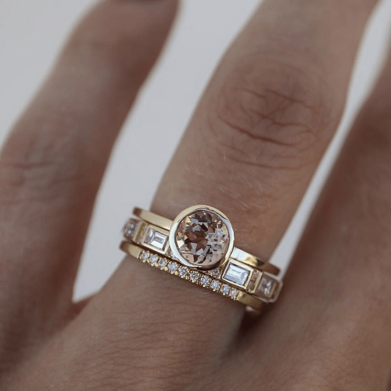 Bague Solitaire en Or avec Monture