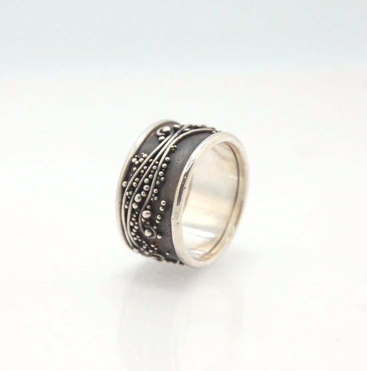 Bague Vintage Argent Foncé