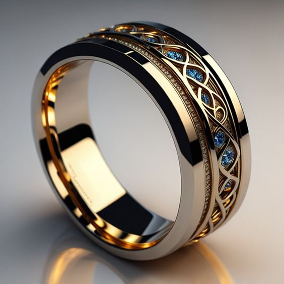 Bague Infinity Dorée Vintage