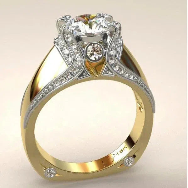 Bague Dorée au Look Vintage