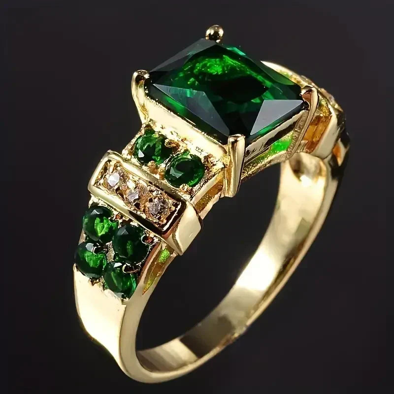 Bague Multi-Pierre Émeraude en Or