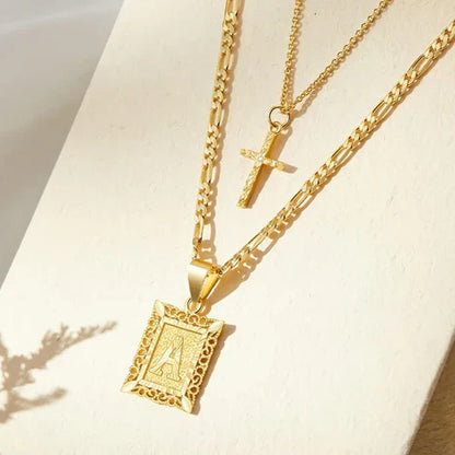Ensemble de Colliers avec Initiales Croisées