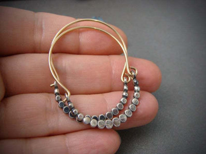 Boucles d'oreilles Boho en argent cubique