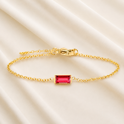 Bracelet de Pierre de Naissance Heartline