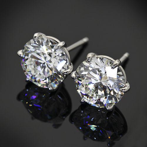 Boucles d'oreilles rondes blanches en argent vintage