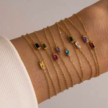 Bracelet de Pierre de Naissance Heartline