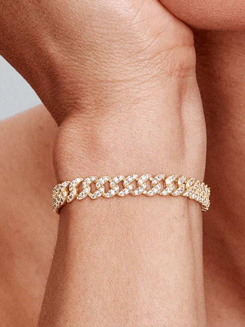 Bracelet Cubain Pave