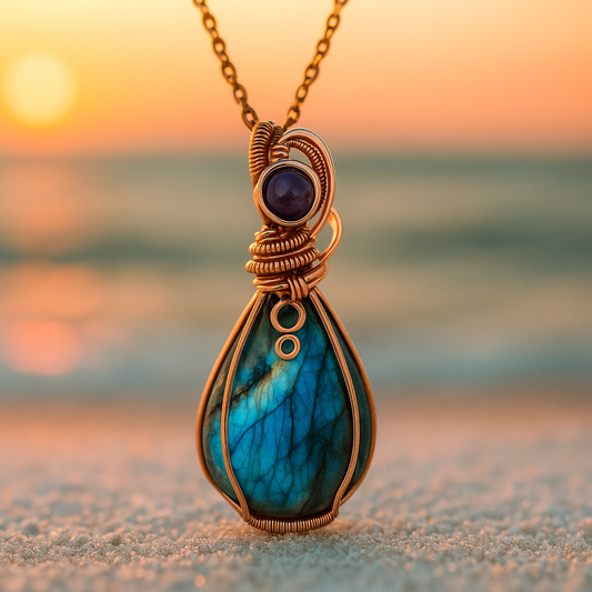 Sirène Antique – Collier en or avec pendentif fait à la main