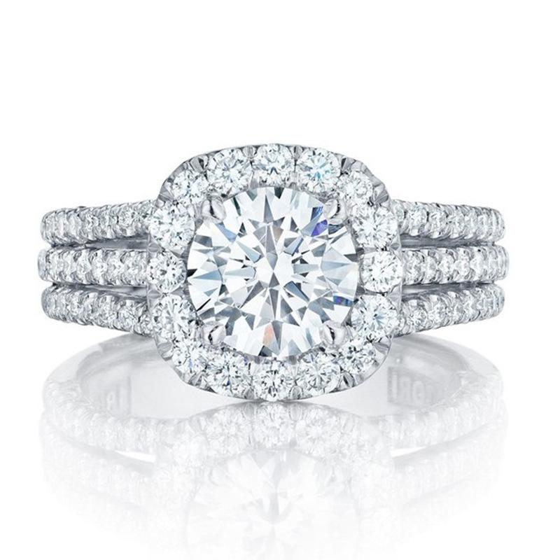Bague Éternité Halo Celestia