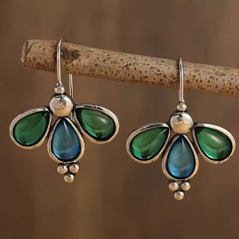 Boucles d'oreilles Héritage Pétale Verdoyant