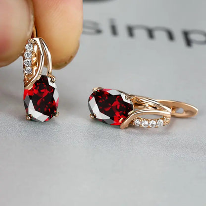 Boucles d'oreilles en or Veressa Ruberine
