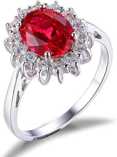 Bague Halo Ruby Classique