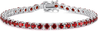 Bracelet de Tennis en Rubis