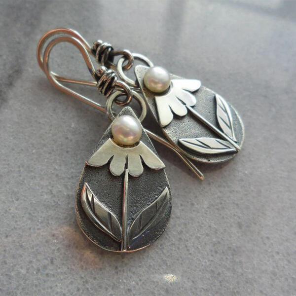 Boucles d'oreilles Fleur de Larmes
