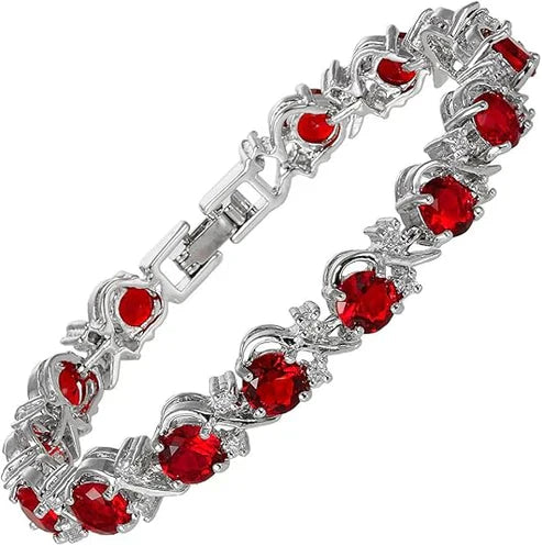 Bracelet de Tennis en Rubis