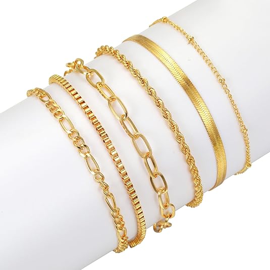 Paige | Ensemble de 6 Bracelets Multi-Couches