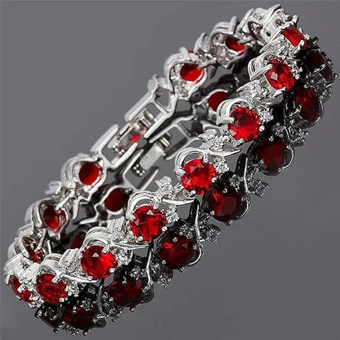 Bracelet de Tennis en Rubis