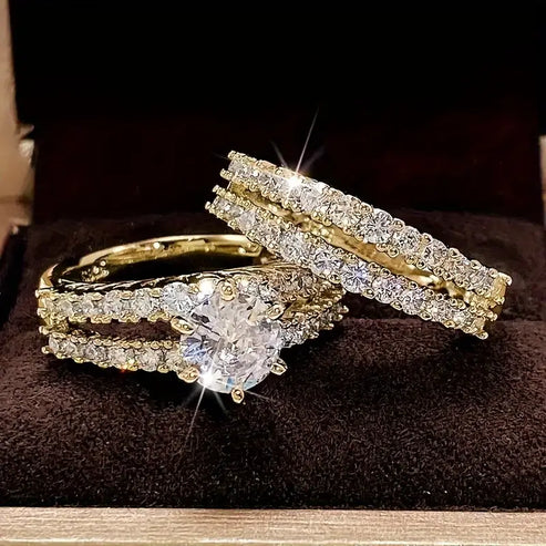 Ensemble de Bagues Éternelle Radiance