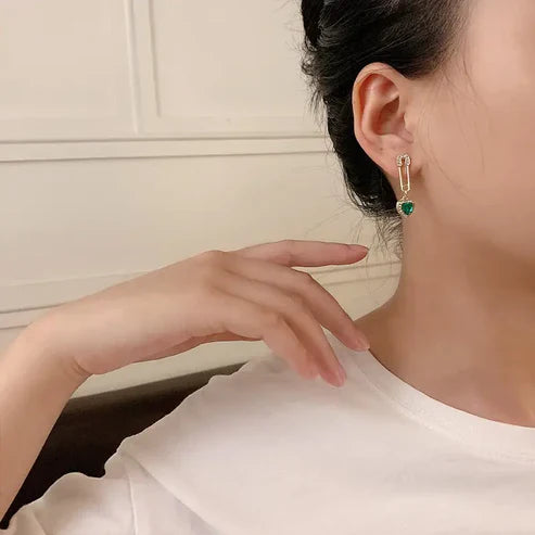 Boucles d'oreilles pendantes Amarisse Viridelle