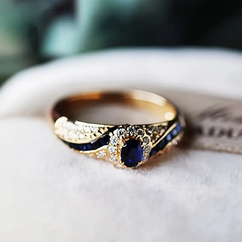 Bague en Or et Saphir