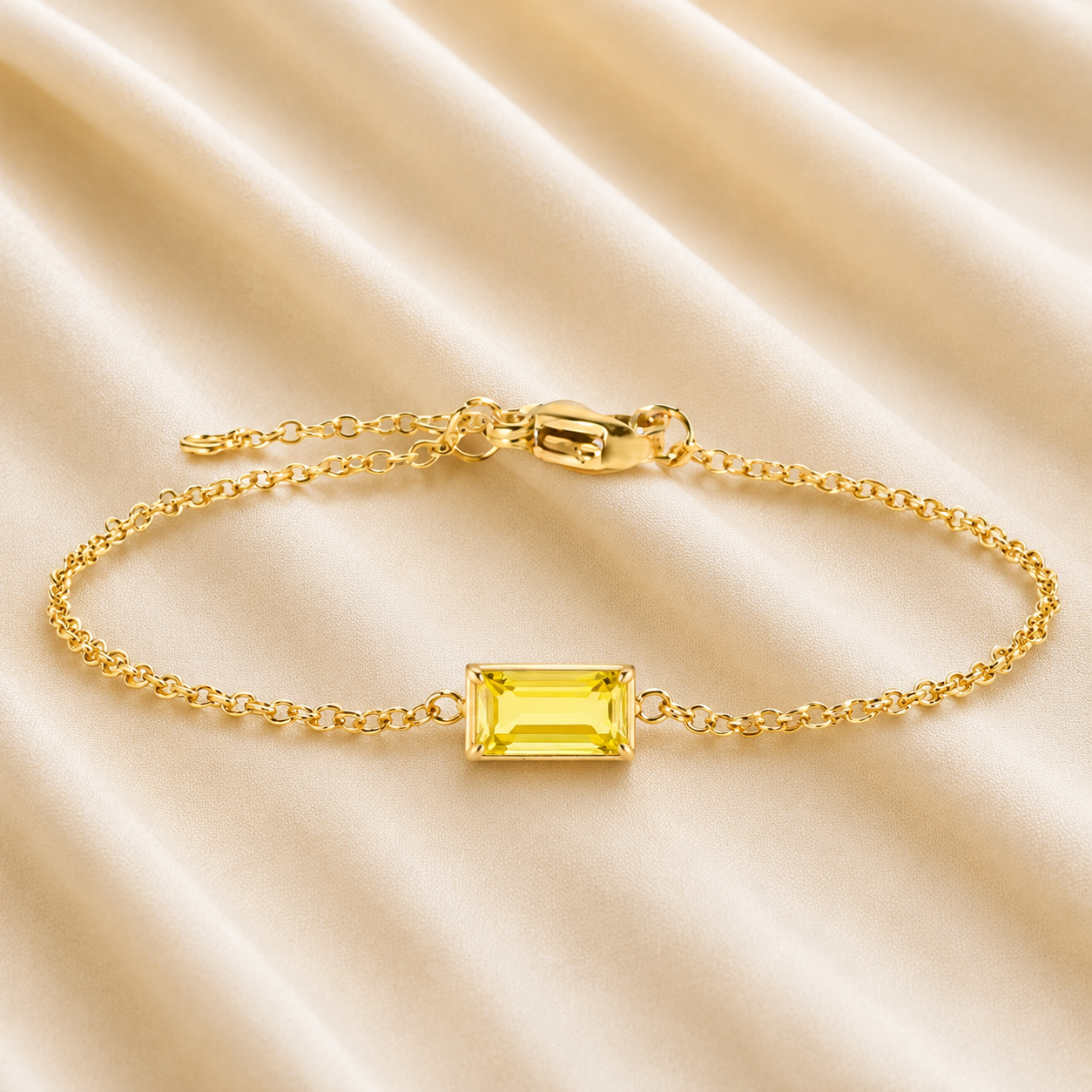 Bracelet de Pierre de Naissance Heartline