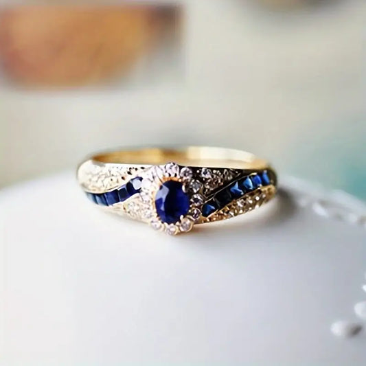 Bague en Or et Saphir