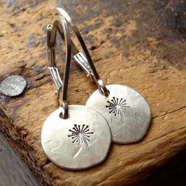 Boucles d'oreilles Pissenlit Argent