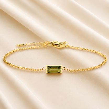 Bracelet de Pierre de Naissance Heartline