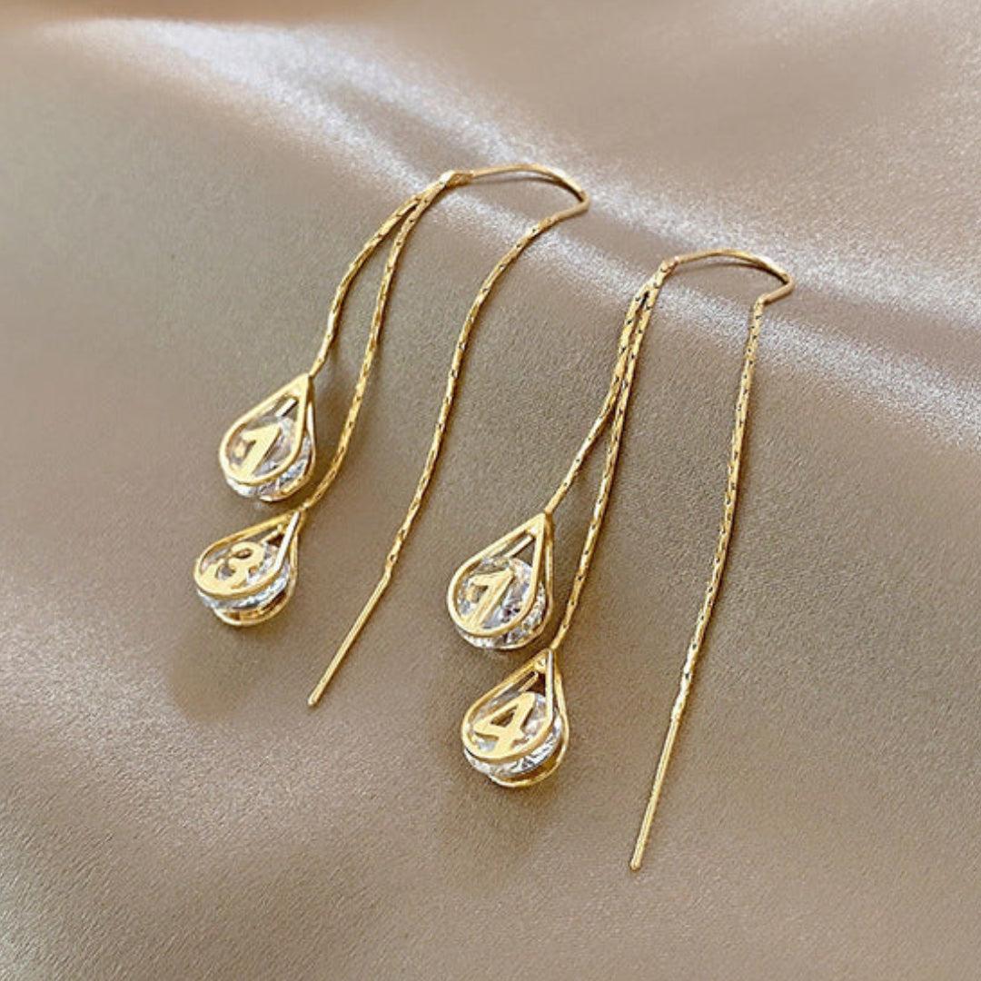 Boucles d'oreilles en nombre d'or