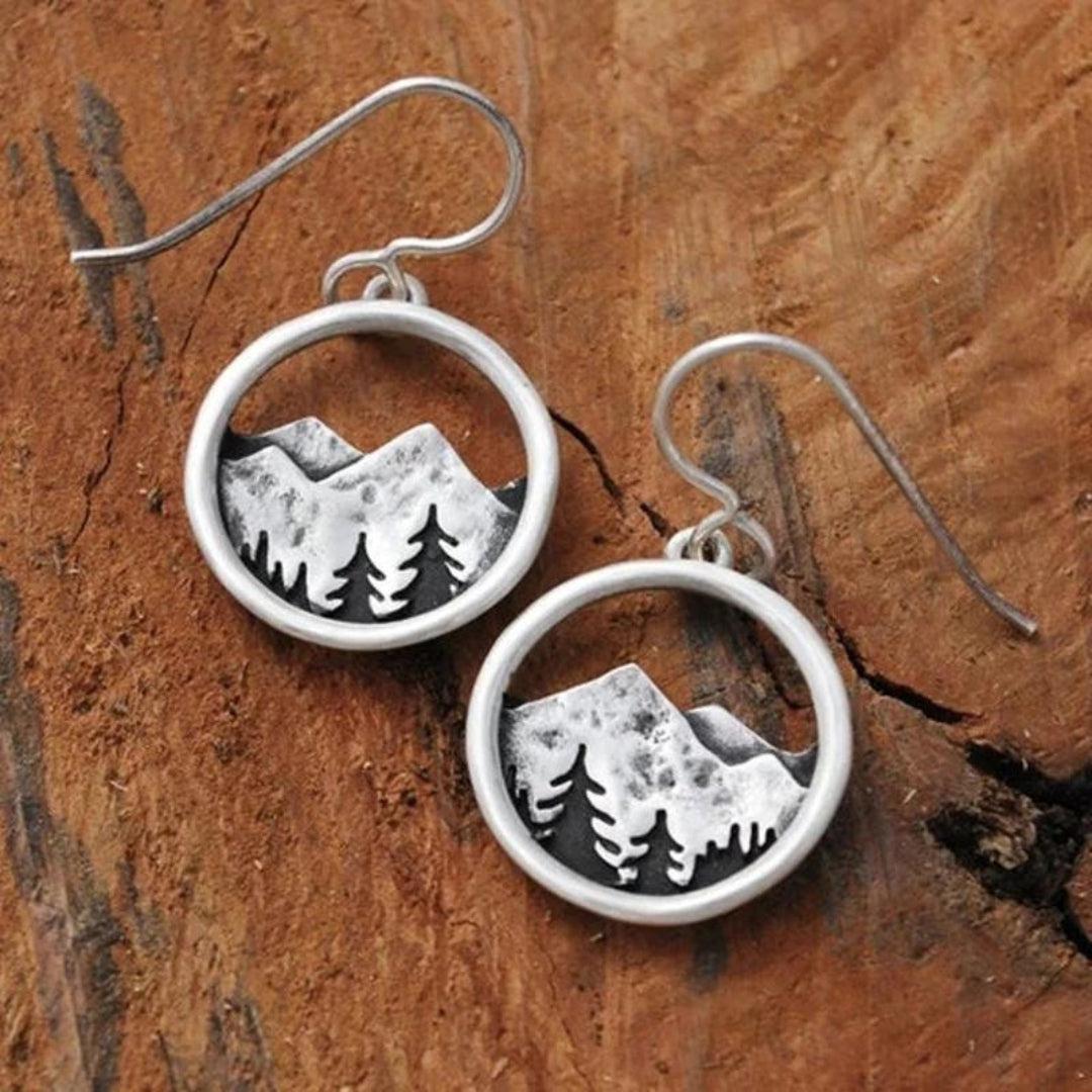 Boucles d'oreilles en argent Boho Mountain