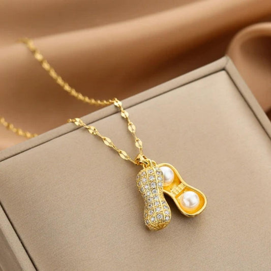 Collier Chrysalis avec Perles en Or