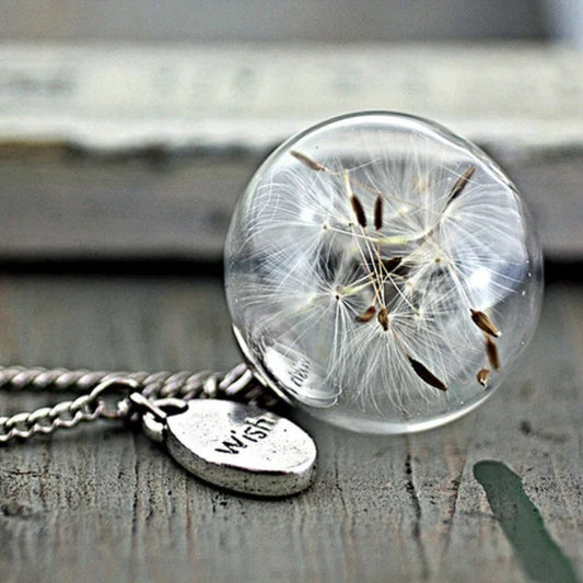 Collier Souhait Pissenlit Vintage