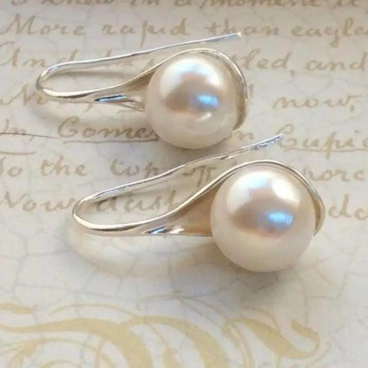 Boucles d'Oreilles Élégantes avec Perles