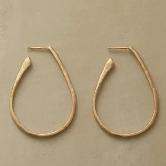 Boucles d'oreilles créoles en or vintage